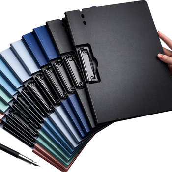 金值 A4文件夹板横式折页板夹单夹资料多功能硬壳会议夹学生试卷夹写字垫板夹合同档案夹子演讲诗朗诵签约夹