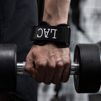 LAC 硬拉助力带健身手套男引体向上单杠哑铃握力带运动护腕防滑一双