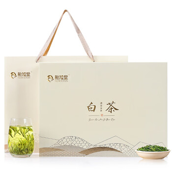 新旭堂白茶安吉茶叶绿茶礼盒装特级2025新茶春茶节日送人礼品送长辈200g