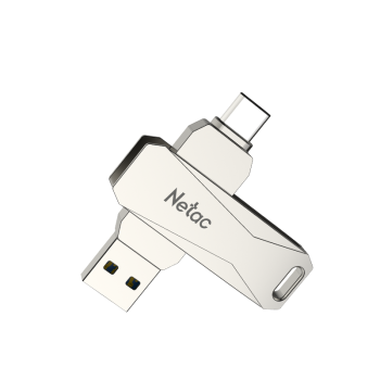 朗科（Netac）128GB Type-C USB3.0 手机U盘 U782C 珍珠镍色 双接口手机电脑用