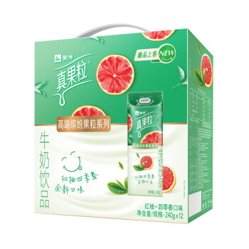 生牛乳发酵 礼盒装 (新老包装随机发货)￥蒙牛 真果粒牛奶饮品(草莓