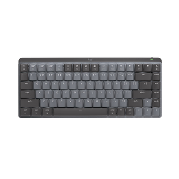 罗技（Logitech）大师系列 适用于Mac的MX Mechanical商务低噪无线双模迷你机械键盘 84键 段落茶轴 石墨黑