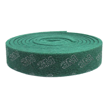 3M 8698百洁布 工业研磨清洁布 含砂抛光耐水耐油不锈钢抛光拉丝布 90mm*8m【1卷】