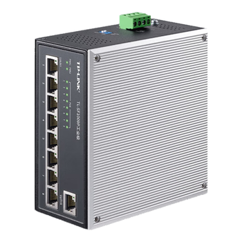 普联（TP-LINK）9口8口百兆PoE工业级企业级交换机 监控网络分线器 POE供电 TL-SF1009P工业级