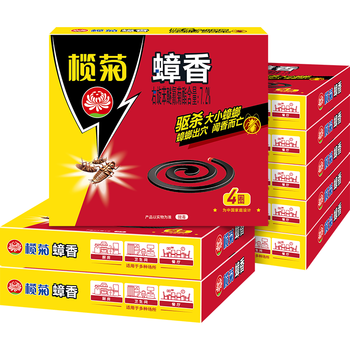 榄菊蟑香4单圈*8盒蟑螂药全窝端家用灭蟑螂蚊香 驱杀蟑螂烟熏烟雾剂