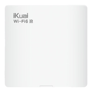 爱快（iKuai）千兆路由器 无线ap面板 AX3000 全屋wifi6 ac+ap 网络信号放大器 86型/插座/入墙式 poe供电 N11白