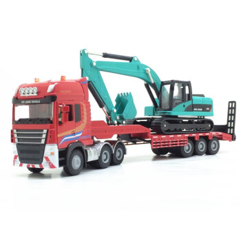 玩具车模型合金大卡车遥控半挂式重型运输车重卡自卸翻斗货车工程车