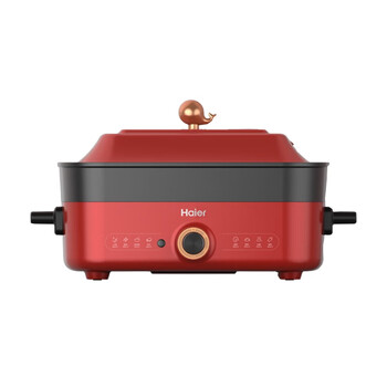 Haier海尔电火锅多功能料理家用大容量烧煎烤一机多用 DYG-MX5001A
