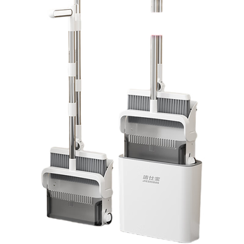 洁仕宝扫把簸箕套装家用2024新款扫地笤帚套装扫帚垃圾桶三件套自动组合