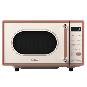 美的（Midea）小滋味微波炉烤箱一体机小型家用微波炉光波加热一级能效平板变频复古美拉德风C1G2