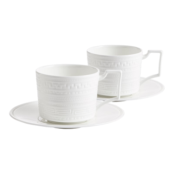 Wedgwood意大利浮雕2杯2碟骨瓷咖啡杯碟下午茶杯碟结婚礼物