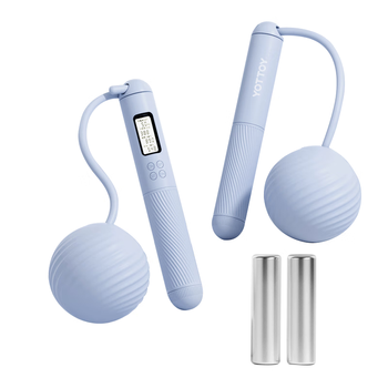 yottoy无绳跳绳减肥专用成年人燃脂负重智能计数跳绳男士 加大球/蓝