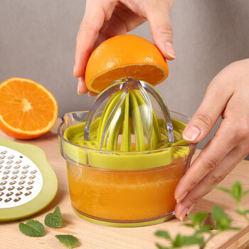 橙汁手动榨汁机杯榨器家用手摇水果压汁器迷你小型便携榨汁挤果汁橙子