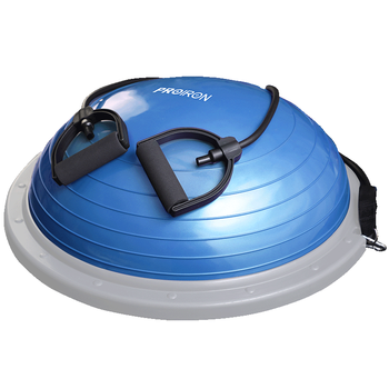 PROIRON普力艾 波速球平衡球脚踩加厚男女通用塑形健身球 蓝色款含拉力绳