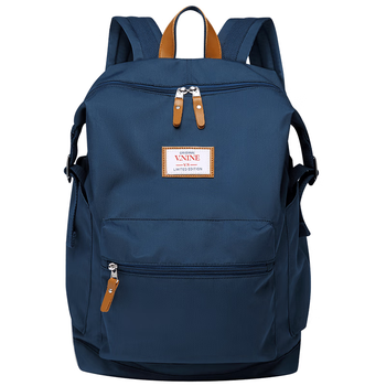 第九城（V.NINE）双肩包男生防泼水旅行背包15.6英寸电脑包大学生中学生书包女孩