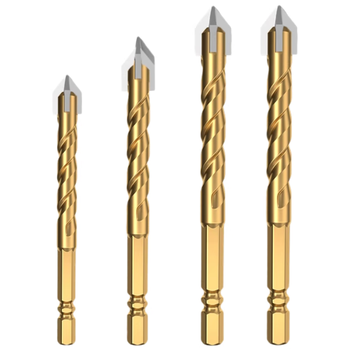 绿林（GREENER）混凝土大理石钻头四刃冲击霸王钻三角钻瓷砖玻璃打孔6/8/10/12mm