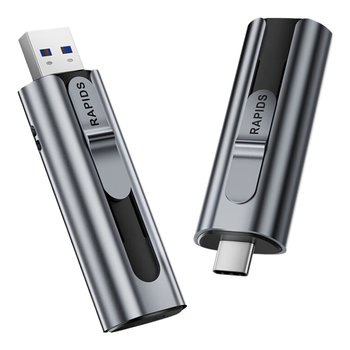 海康威视(HIKVISION)128GB USB3.2/Type-C固态U盘双接口手机U盘S560读速560MB/s适用苹果iPhone电脑手机两用大容量优盘