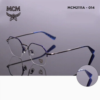 mcm眼镜框2021新款不规则半框眼镜架女时尚潮酷眼镜可配近视度数 2111