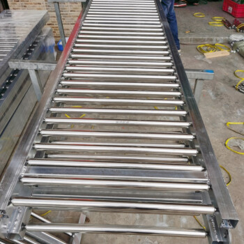 卸货神器直梯型滑梯滚筒线可移动便携式下货输送搬运工具装车镀锌材质
