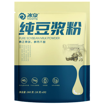 冰泉豆浆纯豆浆粉360g（内含20小包）营养早餐健身代餐非转基因冲饮