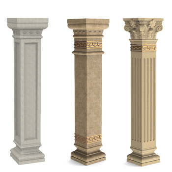 中欧式罗马方柱水泥别墅大门方形柱子模板加厚方型包角罗马柱模具