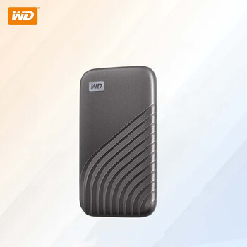 西部数据(WD)1TB 移动固态硬盘（PSSD）My Passport随行SSD type-c接口 1050MB/s 手机直连笔记本外接 灰色