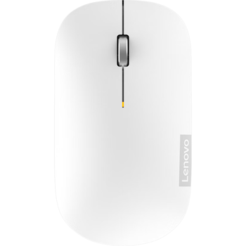 联想（Lenovo）无线蓝牙鼠标轻音鼠标 Air Handle轻音双模鼠标 便携办公鼠标 适用台式机一体机笔记本平板 白