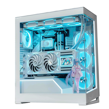 PHANTEKS追风者NV5S白无立柱全视景E-ATX海景房台式电脑机箱(360水冷位/ARGB双灯条/Type-C3.1/4080super)