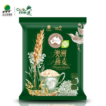 北大荒集团 典选澳洲燕麦728g 原味全麦纯燕麦片 即食营养健身早餐