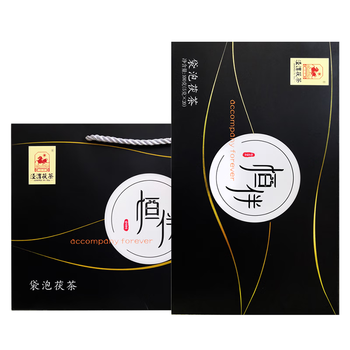 泾渭茯茶恒伴袋泡茯茶100g黑茶陕西咸阳茯茶中秋节礼盒装独立包装伴手礼