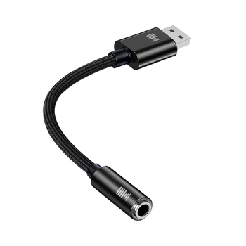 开博尔 USB转3.5mm外置声卡免驱耳机麦克风二合一转换器音频转接头  适用笔记本台式机电脑PS4/5接音响