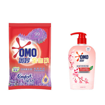奥妙(OMO) 含金纺馨香精华无磷洗衣粉1100g+酵素内衣洗衣液520G