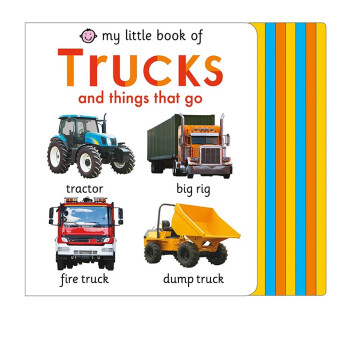 little book of trucks and things that go 超大本纸板书 幼儿单词