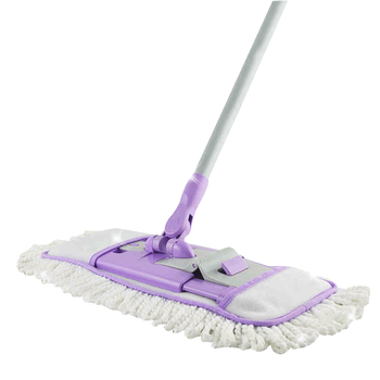 妙洁平板拖把44cm杆长129共1布超细纤维家用一拖净大懒人拖地