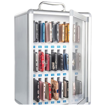 金隆兴手机保管箱车间存放柜学校企业办公会议手机存放箱手机收纳盒铝合金手机带锁储物柜 F1248