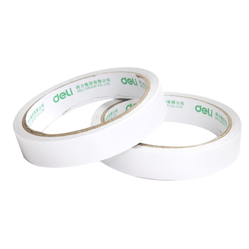 得力 30402 高粘性绵纸双面胶 18mm*10y