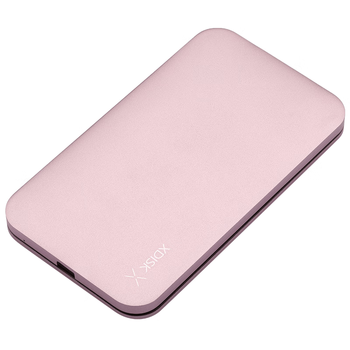 小盘(XDISK)500GB Type-C3.1移动硬盘Q系列2.5英寸 樱花粉 高速全金属8.9mm超簿便携精英款 稳定耐用