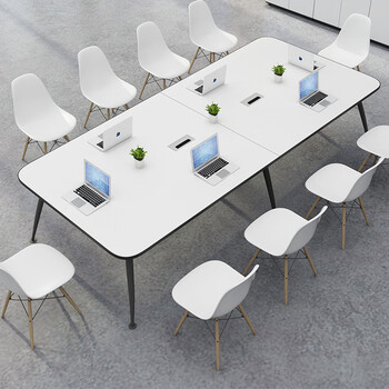 嘉航会议桌长桌长方形洽谈办公桌2.4米*1.2米会议桌(不含椅) JH-1208