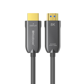 开博尔光纤镀银HDMI线五代钢铠甲防护4K240hz支持eARC ps5电视投影连接线显示器2.1版高清线装修布线10米