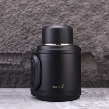尤正有品. 保温壶 户外便携车载旅行吨吨壶304不锈钢热水桶1.5L黑色