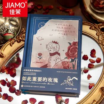 佳茉小王子笔记本情人节日记本男女朋友手帐本学生笔记高颜值精装记事本中高考毕业伴手礼礼物