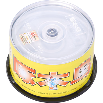 啄木鸟 CD-R 盘面可打印系列 52速 700M光盘/刻录光盘/空白光盘/刻录碟片 桶装50片 刻录盘