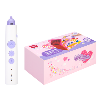 得力(deli)3D打印笔语音款 无线3D绘画笔涂鸦智能手工DIY玩具礼盒装儿童生日开学毕业礼物(附3色耗材) 