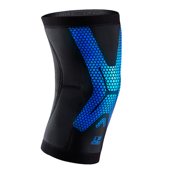 LP运动护膝四季透气跑步篮球羽毛球膝关节护具 轻量炫能CT71蓝色L