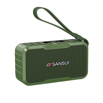 山水（SANSUI）M37老人收音机音响蓝牙音箱多媒体便携式户外音响小型迷你小音箱低音炮插卡收音机音乐播放器 绿色