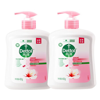 滴露 抑菌滋润洁净清新倍护450克+450克（两支装）