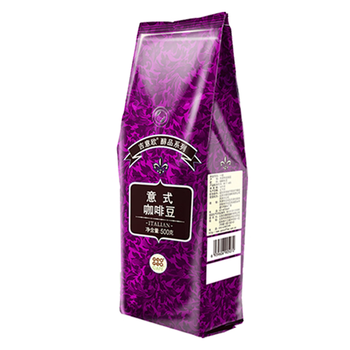 吉意欧意式咖啡豆500g深烘拼配阿拉比卡特浓无酸黑咖啡拿铁手冲油脂
