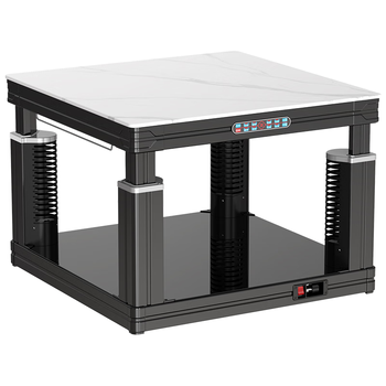 新飞0.8*0.8米电暖桌正方形烤火桌多功能升降烤火茶几电暖炉餐桌两用桌子电烤桌取暖桌XF-F2