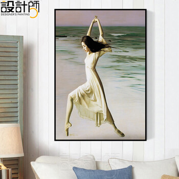酒店宾馆性感美女装饰画卧室床头挂画裸体仿油画浴室壁画 d款 35*50cm