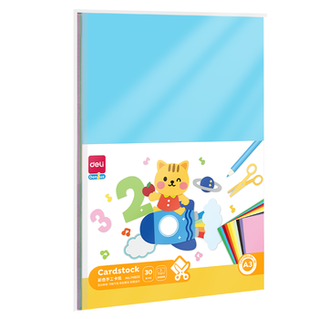 得力(deli)30张A3多功能彩色卡纸 多色折纸彩纸画画美工纸 DIY手工卡纸手工生日礼物儿童文具开学礼物